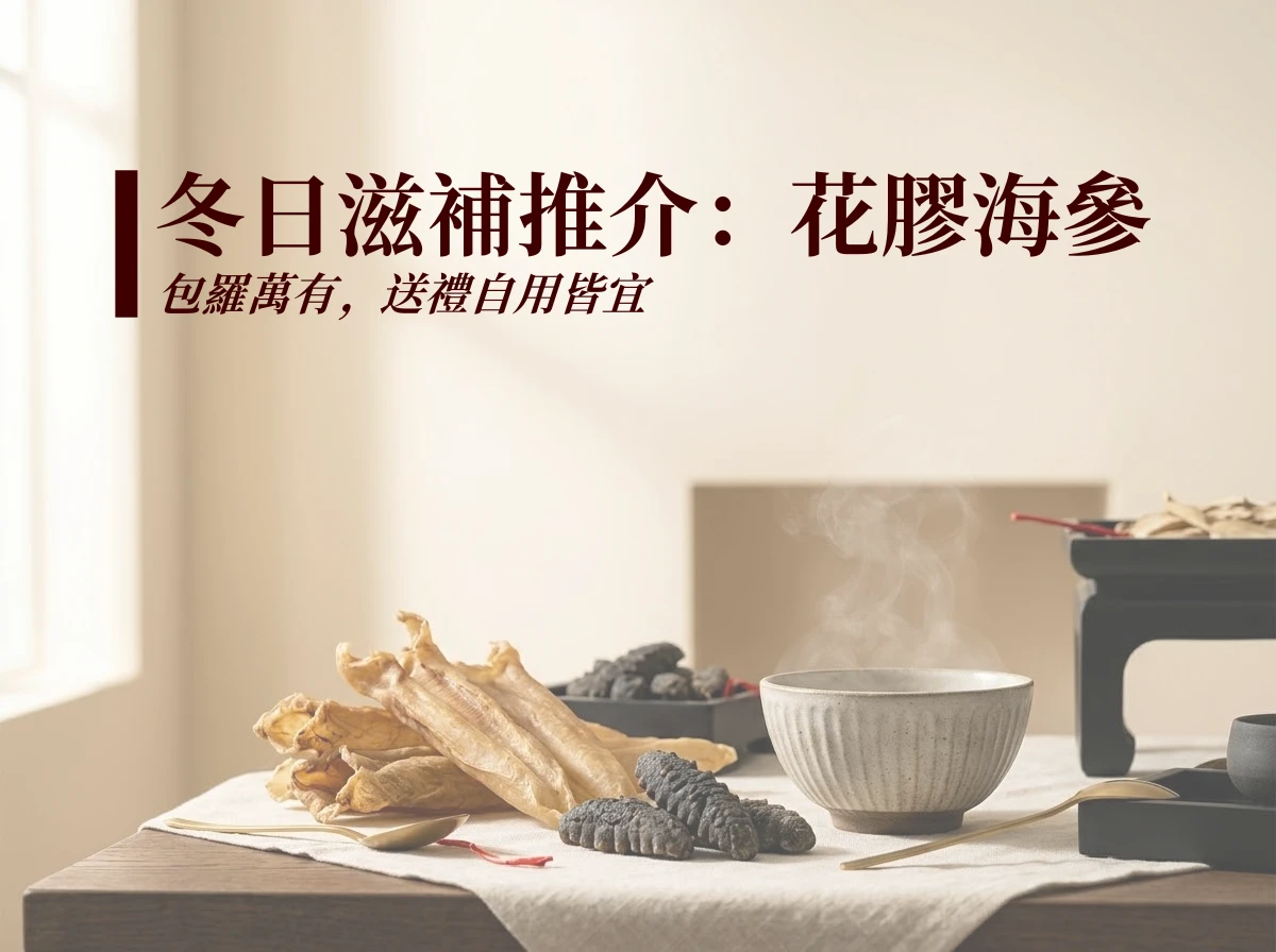 冬日滋補推介:花膠海參 — 包羅萬有,送禮自用皆宜